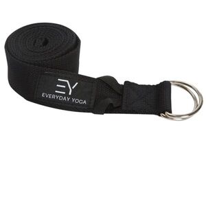 NWT Everyday Yoga 6 Foot Yoga Strap D-Ring black